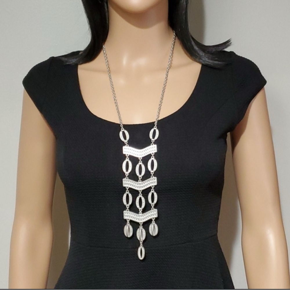 Kimberly Pendant Silver Stella & Dot Necklace